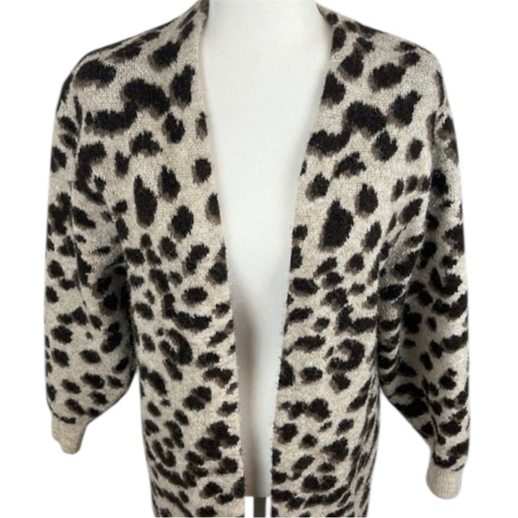 H&M Long Cheetah Cardigan Size XS - Picture 2 of 8